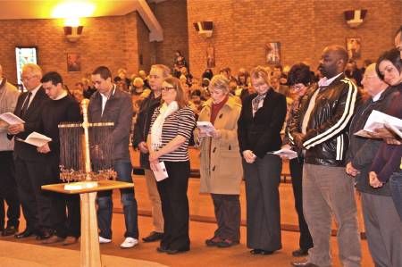 photo of catechumens and godparents