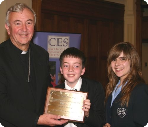 photo of Archbishop Nichols with winners