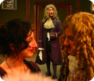 photo of Frankie Palazzo in the role of Lord Froth in Congreve\'s Restoration drama, \'The Double Dealer\'