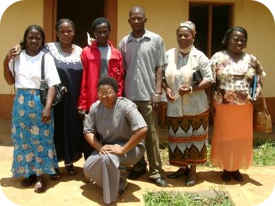 photo of a  team of CAFOD-trained home-based HIV and AIDS Carers in Mozambique