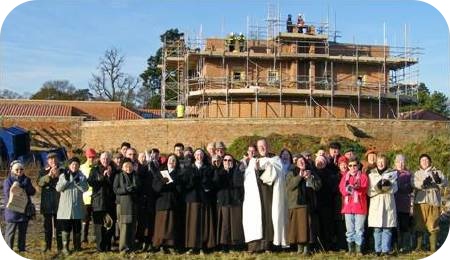 photo of Community at Monastery building site