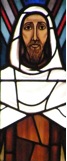 stained glass depiction of Saint Nuno