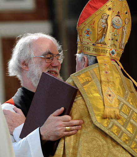 photo of Archbishop Vincent Nichols with Archbishop Rowan Williams