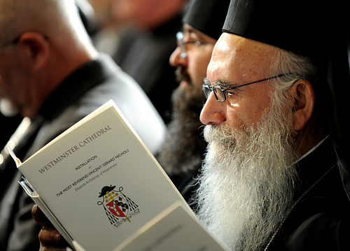 photo of Orthodox clergy at Westminster Cathedral