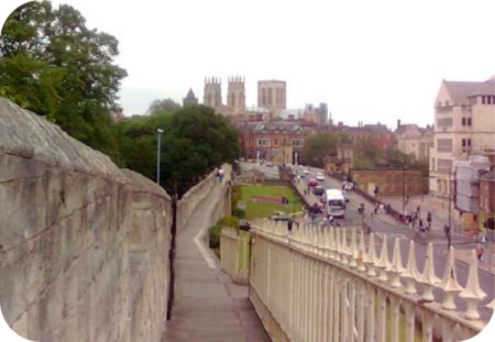 photo of York Minster from the city walls