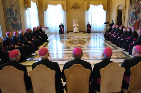 photo of Bishops of England and Wales with Pope Benedict courtesy of Photographic Services, "L'Osservatore Romano"