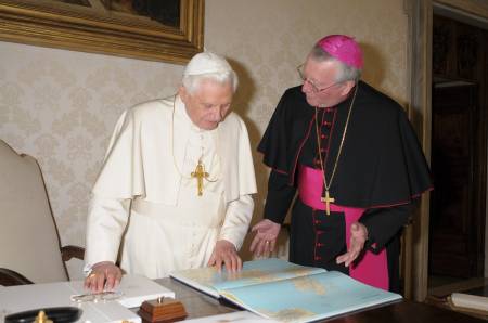 Bishop Terry celebrates Mass for Pope Benedict
