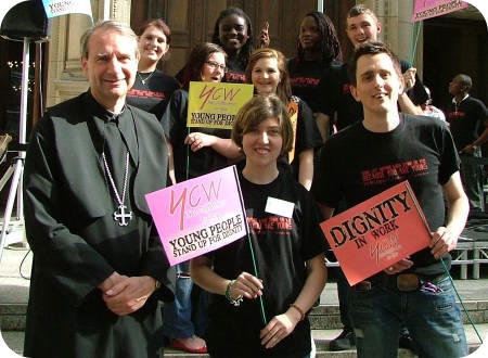 photo of Young Christian Workers with Abbot Christopher Jamison