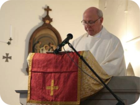photo of Canon Michael Bayldon at the Postgate Rally