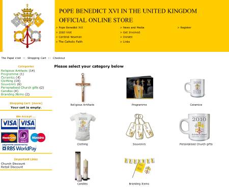graphic from the official Papal Visit store