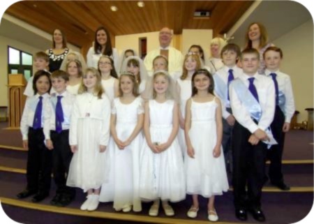 photo of Guisborough children making their First Holy Communion