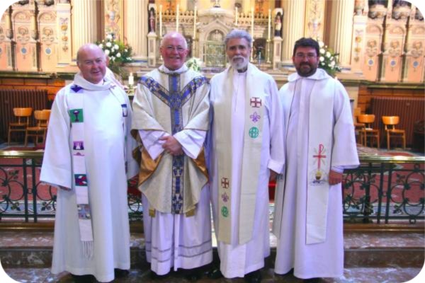 photo of Canon Michael Loughlin and friends