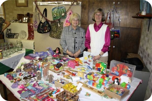 photo of stallholders at the Christmas Fairtrade preview at Haxby