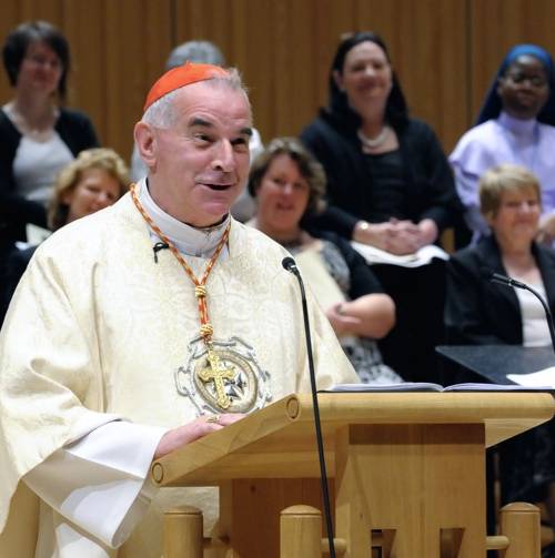 photo of Cardinal O'Brien preaching in the Sage Centre in Gateshead