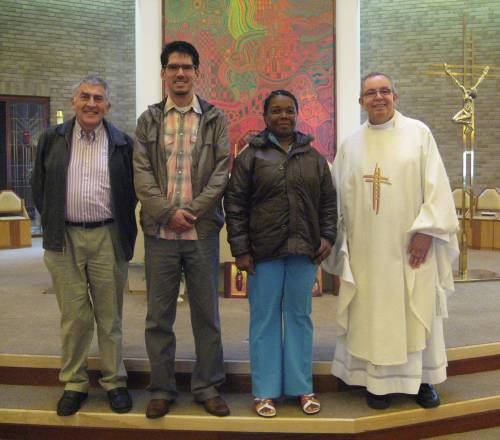photo of Colombian visitors to Saint Mary's Cathedral in Middlesbrough