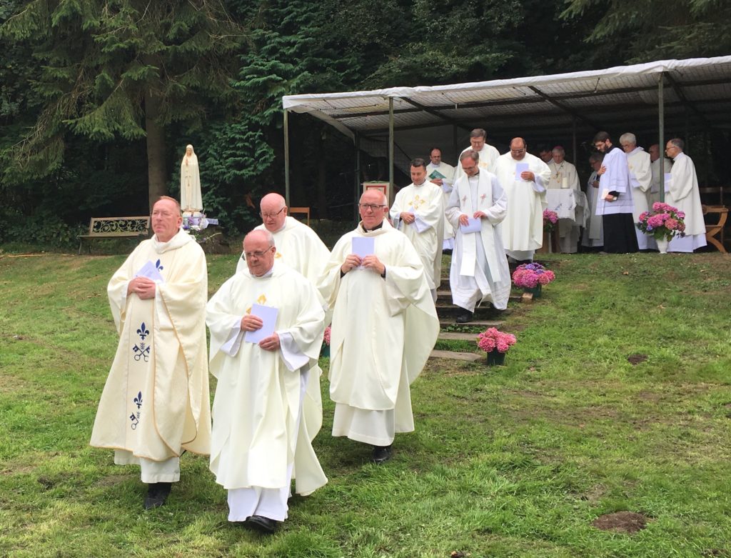 Clergy at the 2018 Assumption Pilgrimage – Photo by John Buckton