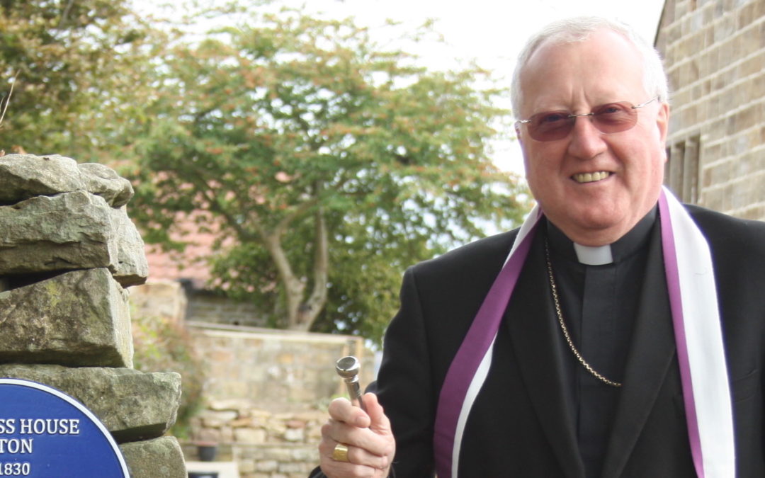 Bishop Blesses Egton Mass House Plaque