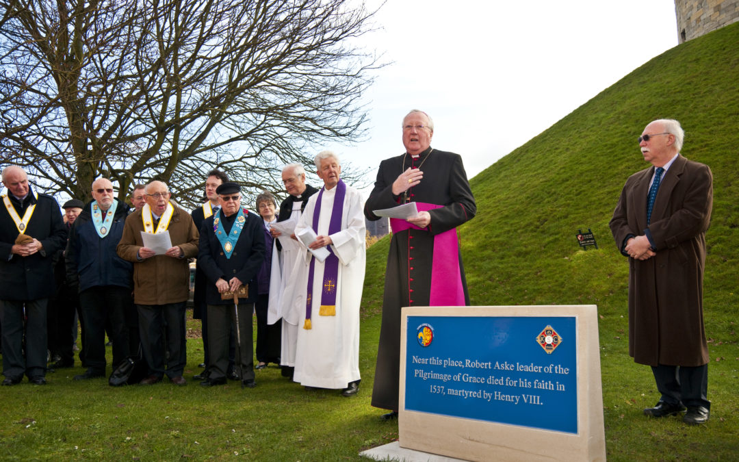 Bishop Unveils Plaque For Pilgrimage Of Grace Leader