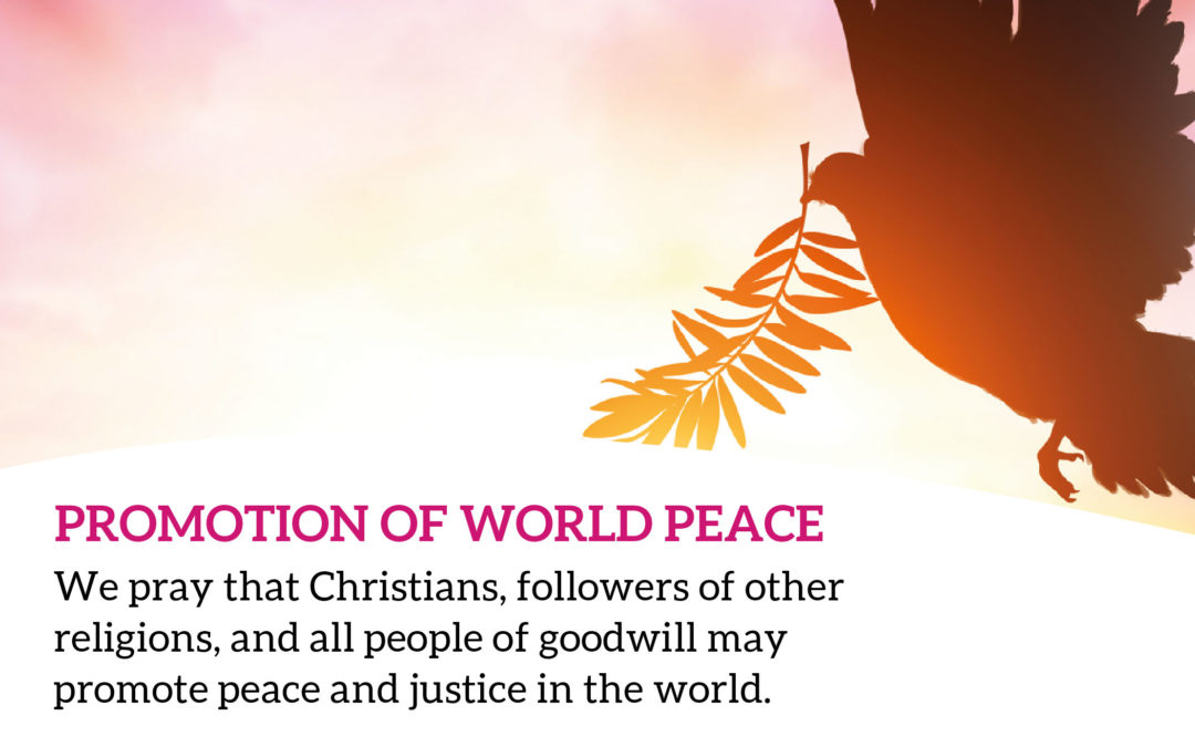 Peace In The World – The Pope’s January Intention