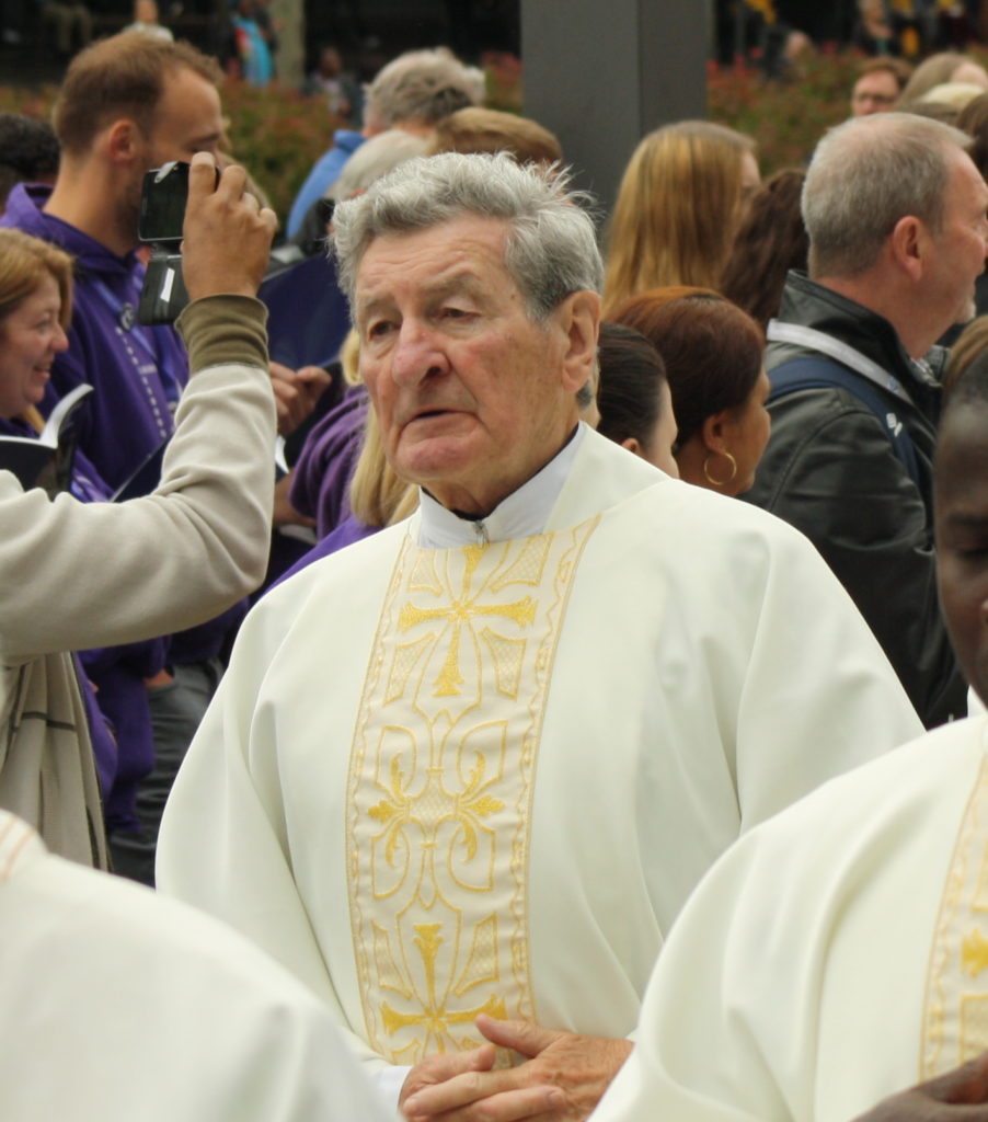 Father Peter Ryan in Lourdes – Photo by Joe Harrison