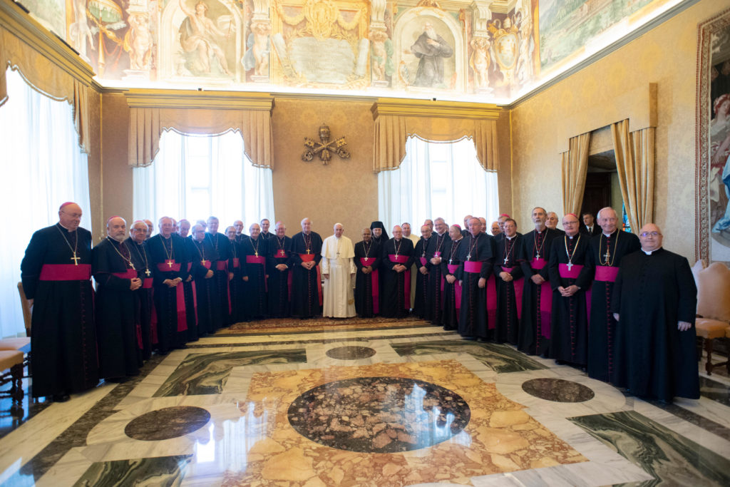Pope Francis and the Catholic bishops of England and Wales