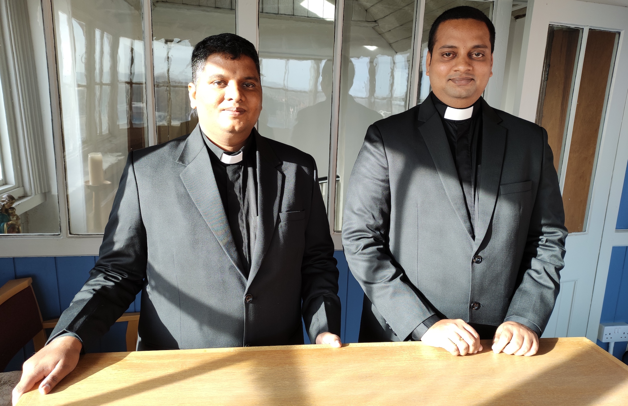 Father Xavier Santhiyagu and Father Anil Kumar Narisetti, who will live at St Francis in Acklam, Middlesbrough, while working throughout the cathedral parish
