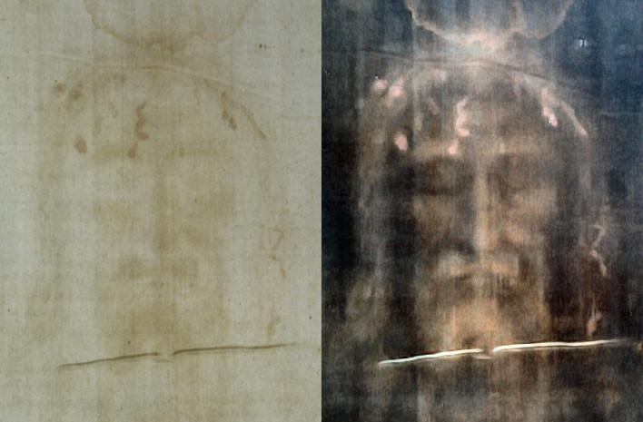 The Shroud of Turin – Photo by Dianelos Georgoudis – licensed under the Creative Commons Attribution-Share Alike 3.0 Unported license