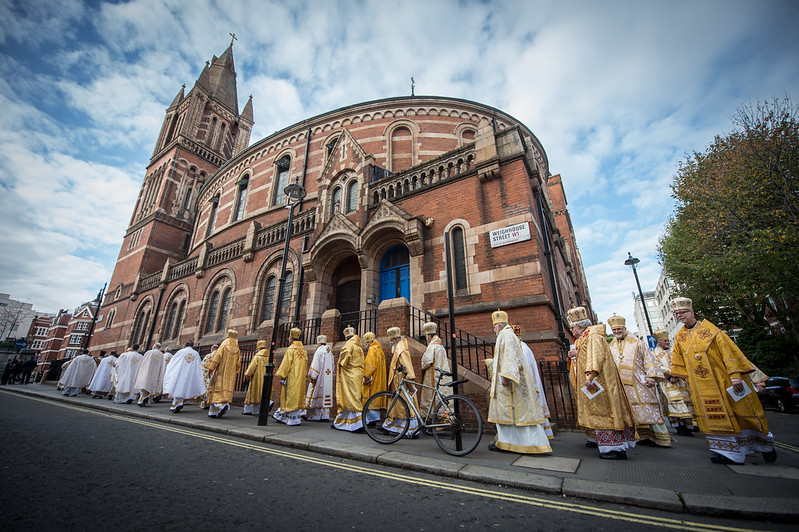 Divine Liturgy was celebrated in the cathedral church of the Holy Family in London for the 60th Anniversary of the Ukrainian Eparchy – © Mazur/catholicchurch.org.uk