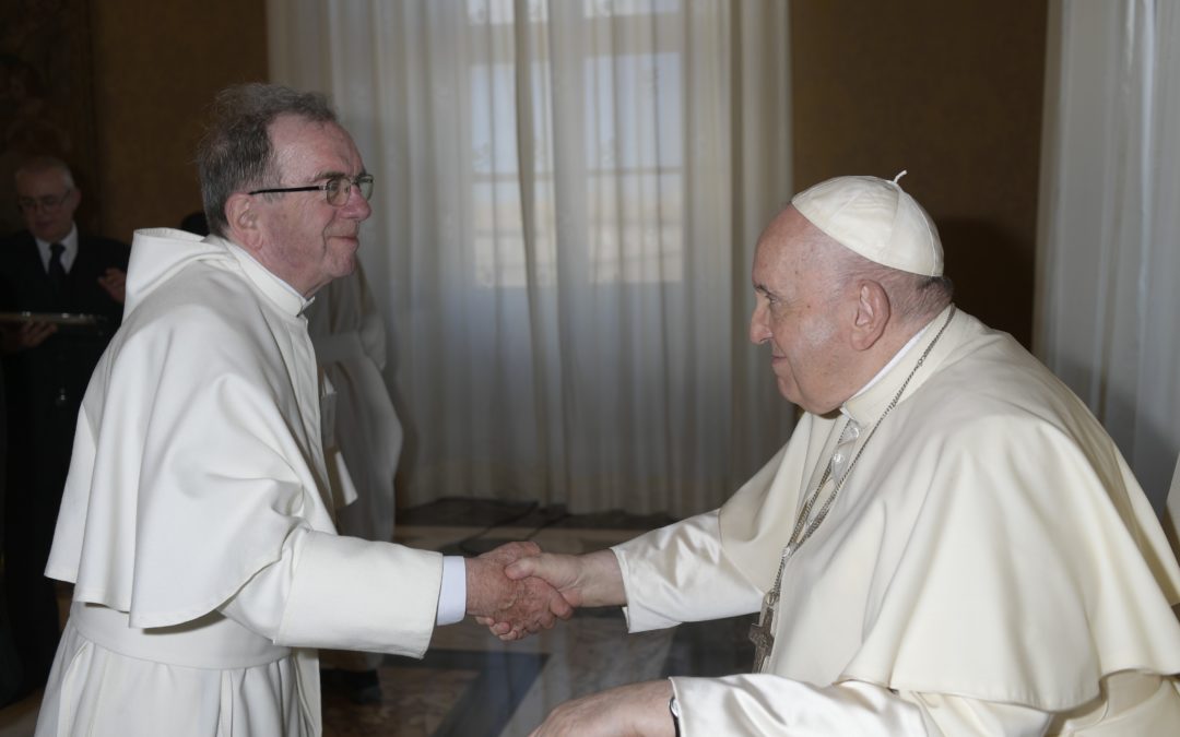 Norbertines celebrate with Pope Francis