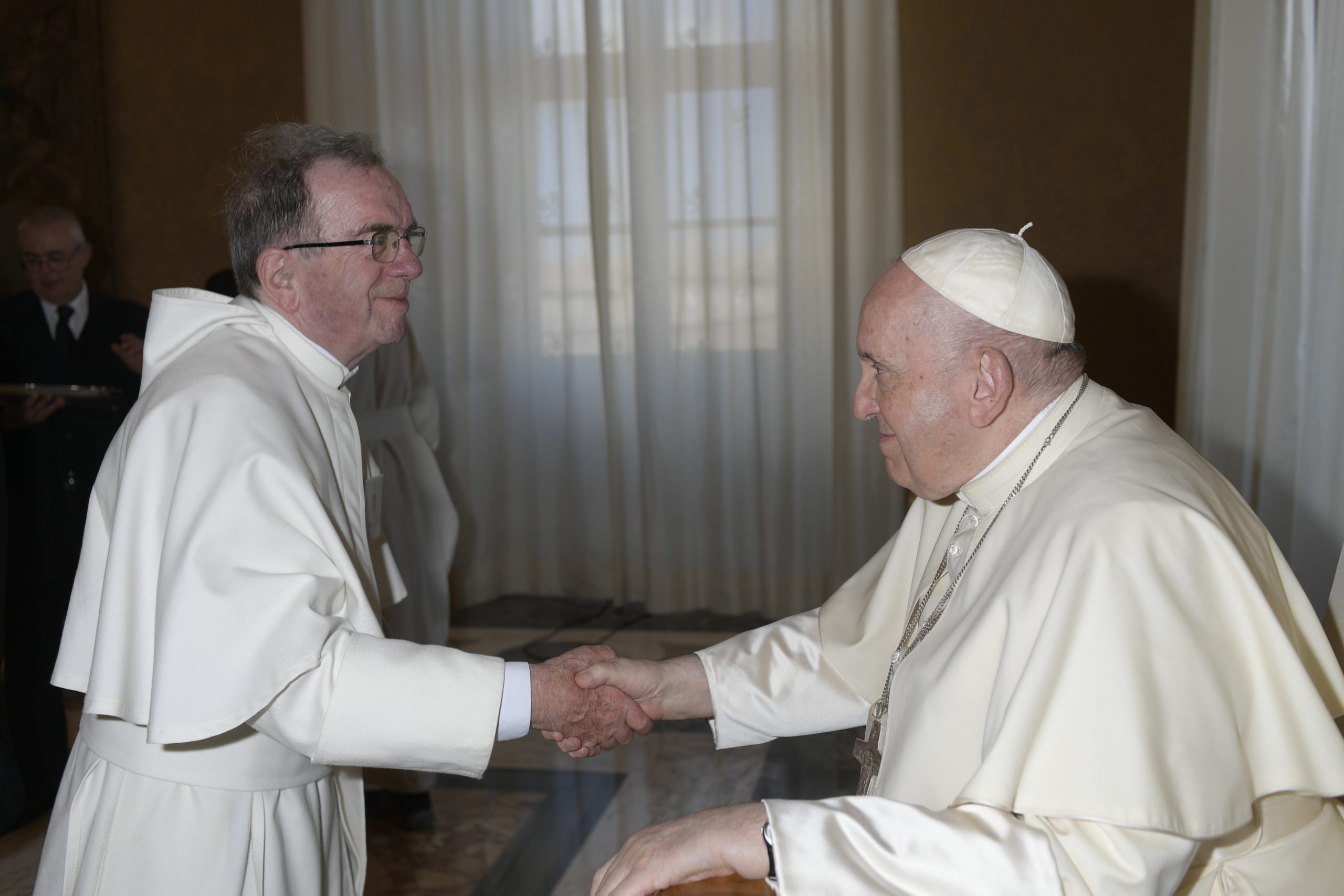 Father Martin Gosling with Pope Francis