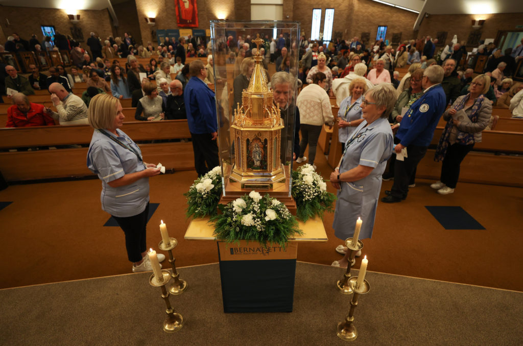 The visit of St Bernadette's relics to St Mary's Cathedral in October 2022 – Photo by Chris Booth