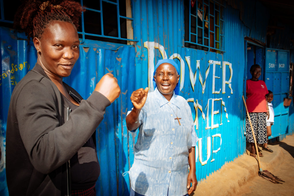 Linet and Sister Mary at Kibera Slum, Nairobi, Kenya