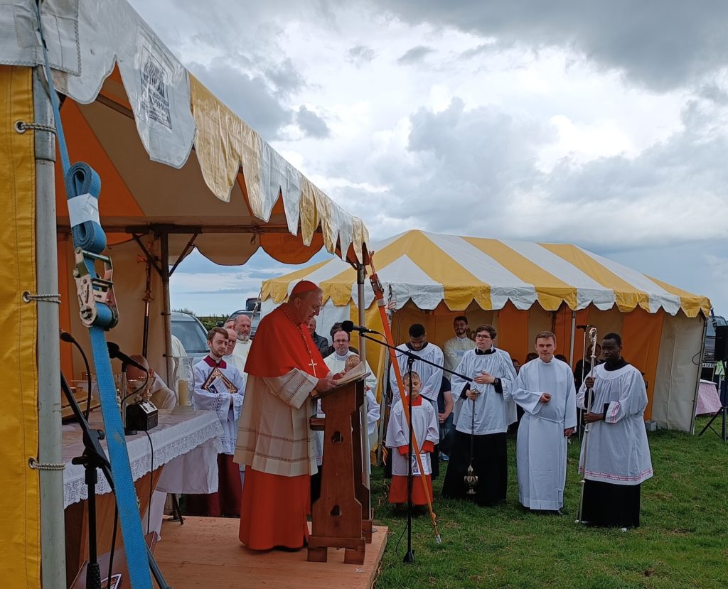 Cardinal Arthur Roche preaching at the 50th anniversary Postgate Rally – Photo by Michael McGeary