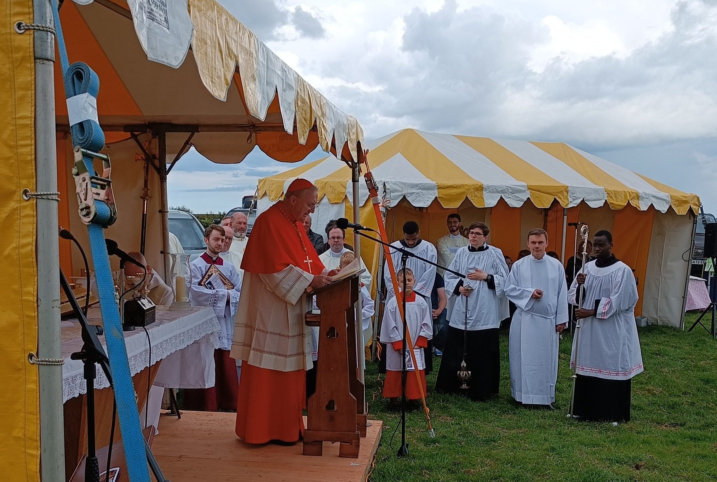 Cardinal Arthur Roche preaching at the 50th anniversary Postgate Rally – Photo by Michael McGeary Cardinal Arthur Roche preaching at the 50th anniversary Postgate Rally – Photo by Michael McGeary