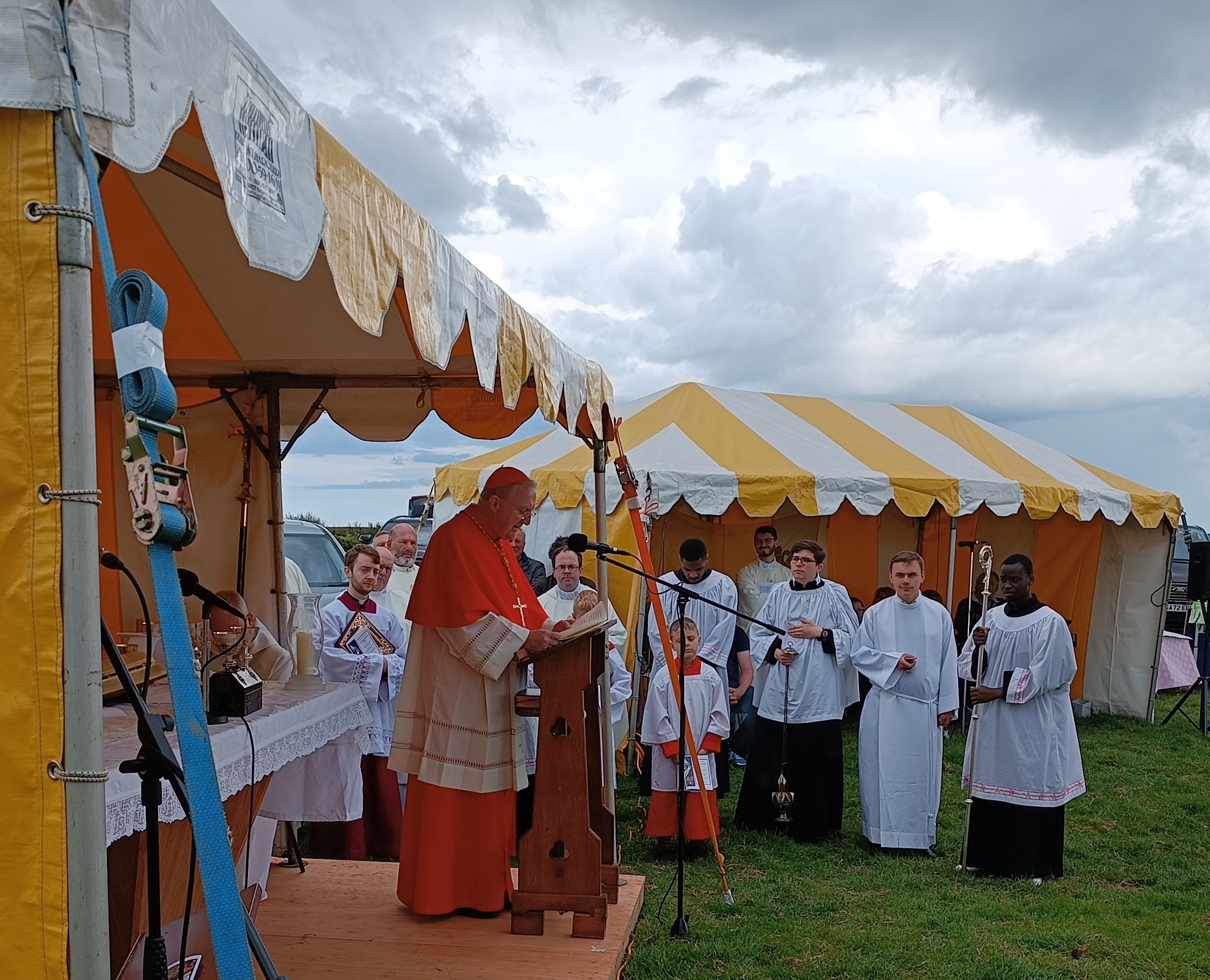 Cardinal Arthur Roche preaching at the 50th anniversary Postgate Rally – Photo by Michael McGeary