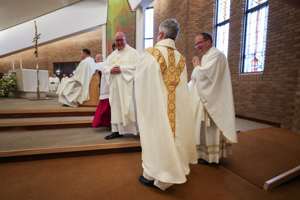 Monsignor Gerard Robinson at Father Steven's ordination – Photo by Chris Booth