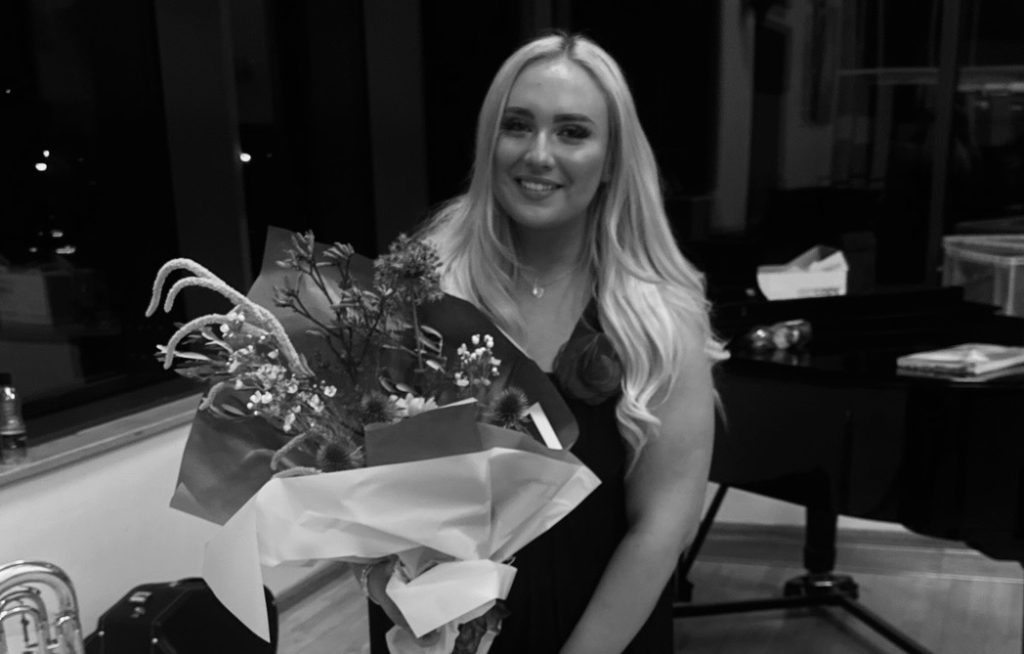 Co-director of the Newcastle University Chamber Choir, Laura Watson