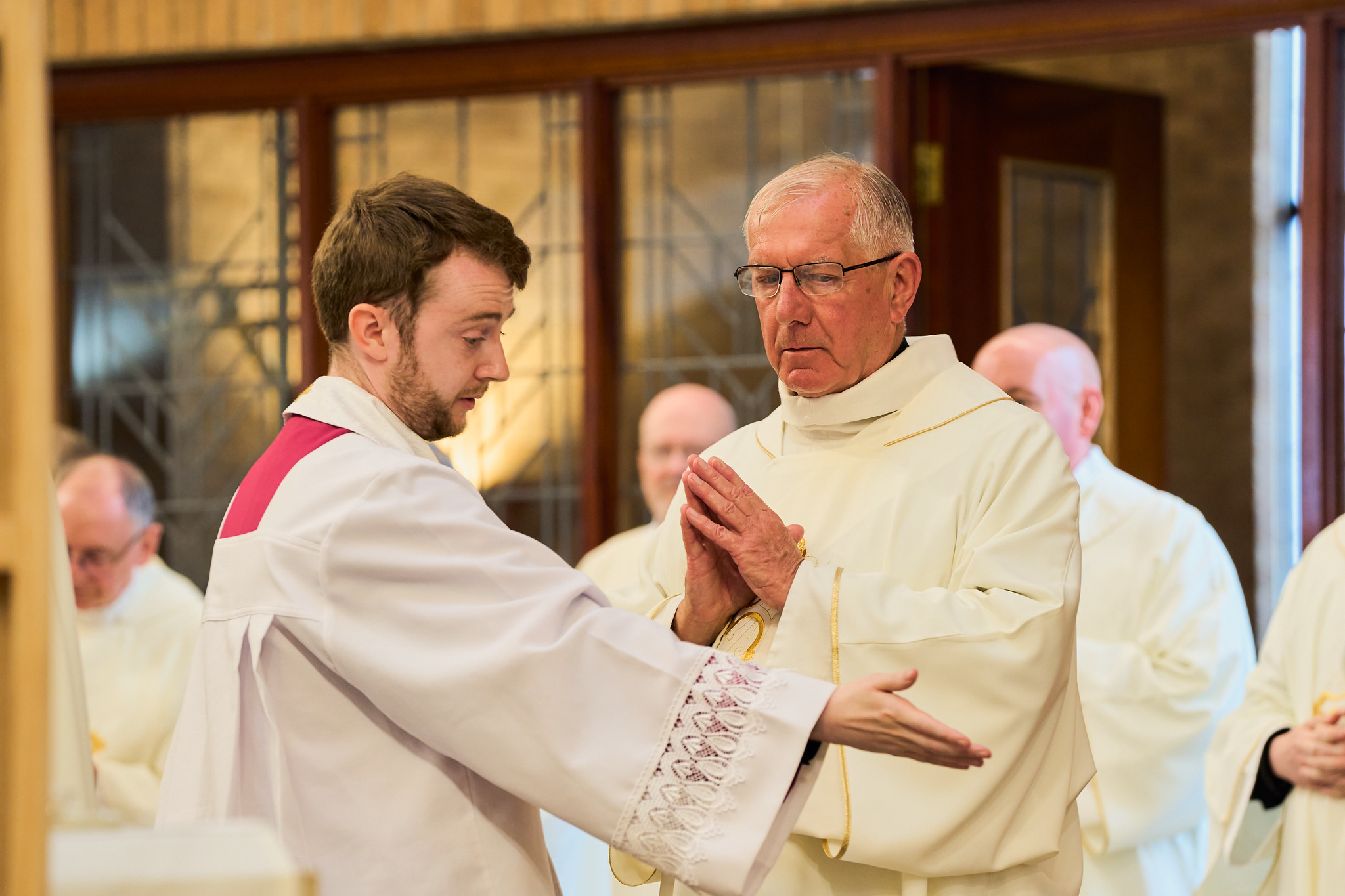 Father Peter Taylor with Deacon Douglas McKittrick – Photo by Chris Booth