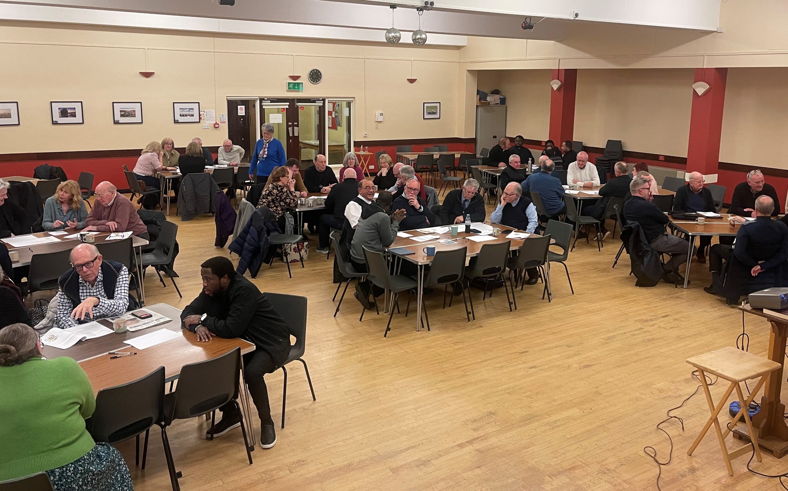 A consultation meeting taking place at St Andrew's, Teesville, in March 2025 – photo by Callum Walker