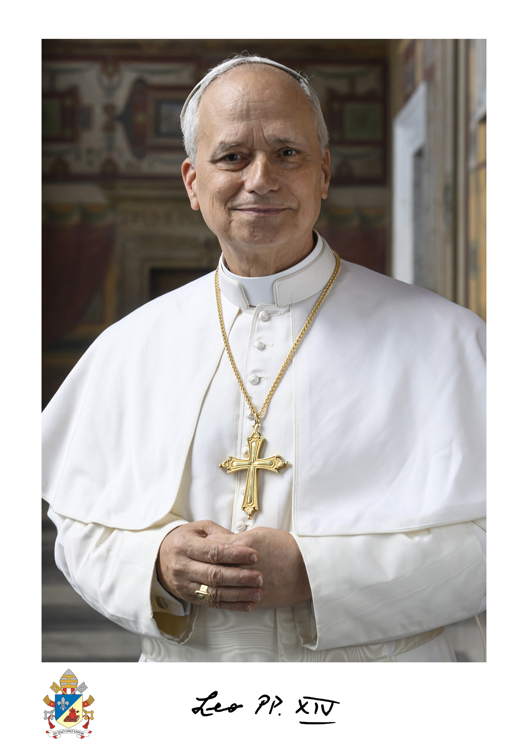 Pope Leo's official portrait – Photo copyright Vatican Media