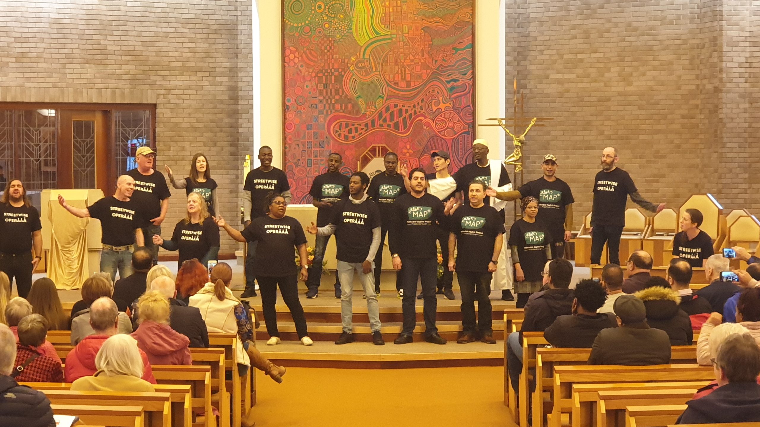 Streetwise Opera opening our World Day of the Poor event in 2019 – photo by Johan Bergström-Allen